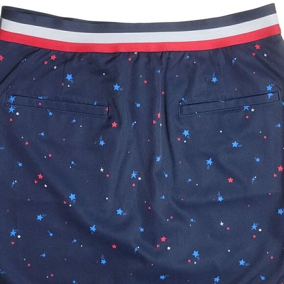 Lady Hagen Golf Skort Women Size XS UPF 50 Stars Patriotic Pull On Skirt NEW - Picture 4 of 13